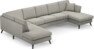 Eden - 3-sits soffa med divan vänster och schäslong höger - Grå