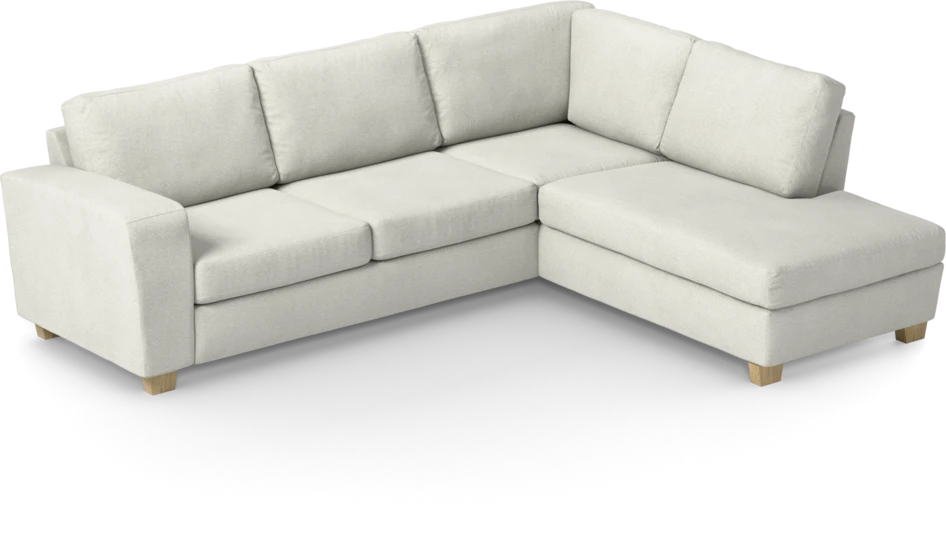 Friday - 2,5-sits soffa med divan höger - Vit