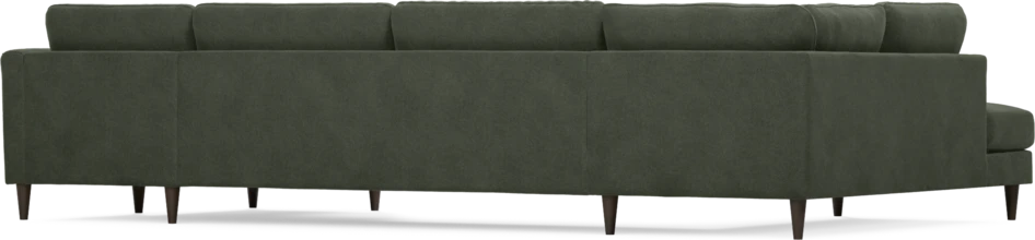 Bridge - 3-sits soffa med divan vänster och schäslong höger - Grön