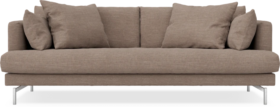 Harper - 3-sits soffa, hel dyna - Brun
