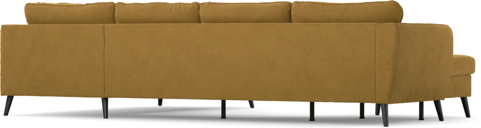 County - 3-sits soffa med schäslong vänster och divan höger - Gul