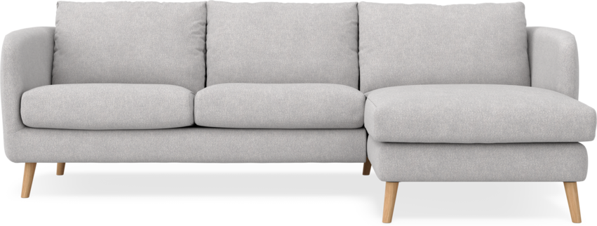 Madison Lux - 2-sits soffa med schäslong höger - Grå