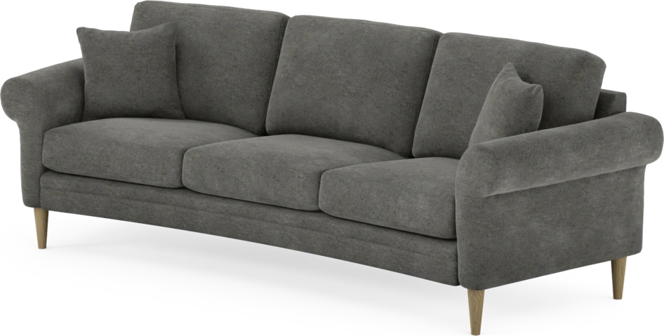Eden - 3-sits soffa svängd - Grå