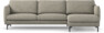 Madison Lux - 3-sits soffa med schäslong höger - Vit