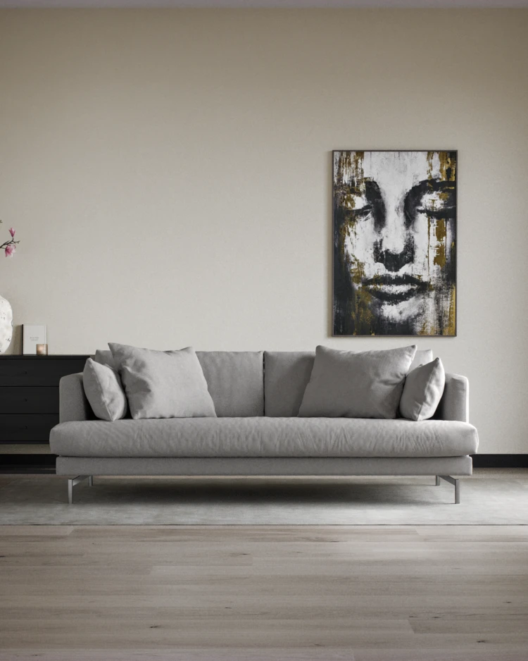 Harper - 3-sits soffa, hel dyna - inspiration