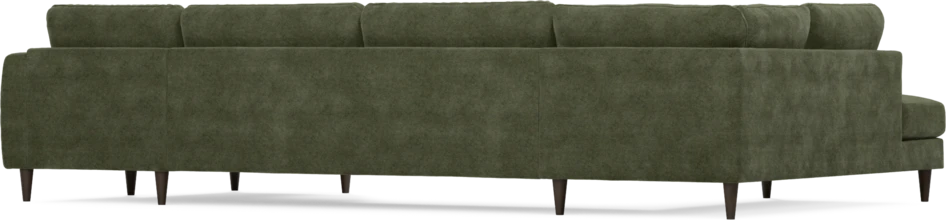 Bridge - 3-sits soffa med divan vänster och schäslong höger - Grön
