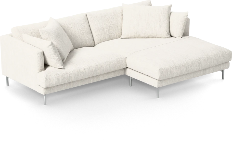 Harper - 4-sits med schäslong XL höger - Vit