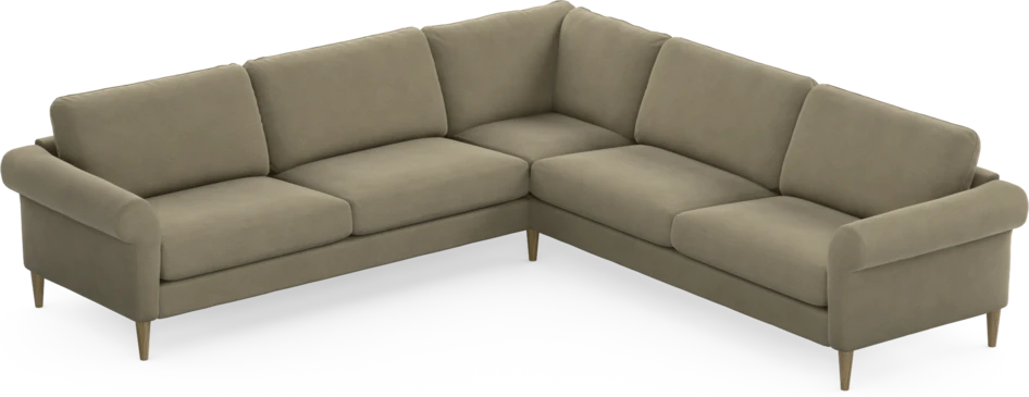 Bridge - Hörnsoffa, 3+3-sits - Beige