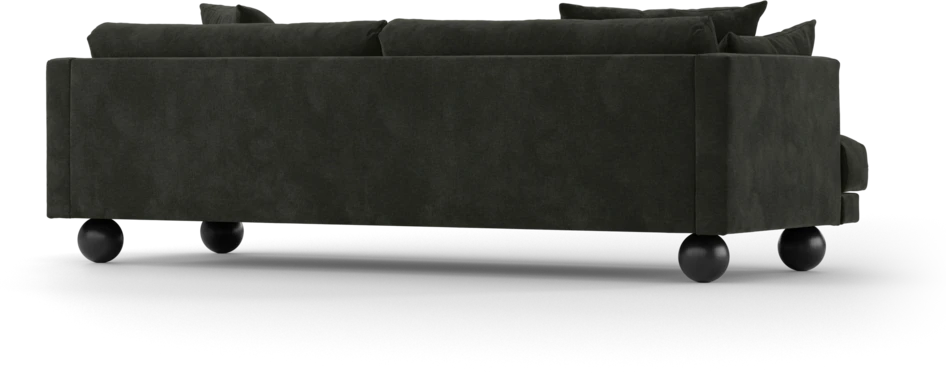 Harper - 4-sits soffa - Svart