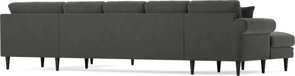 Eden - 3-sits soffa med schäslong vänster och divan höger - Grå