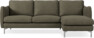 Madison Lux - 2-sits soffa med schäslong höger - Brun