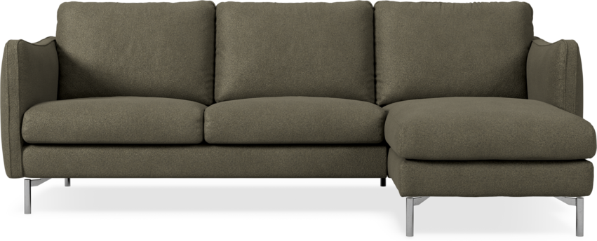 Madison Lux - 2-sits soffa med schäslong höger - Brun