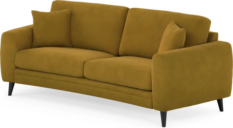 Eden - 2,5-sits soffa svängd - Gul