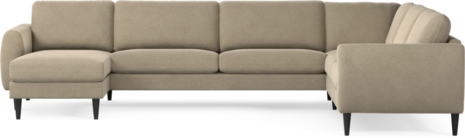 Bridge - Hörnsoffa, 3+2-sits med schäslong vänster - Beige