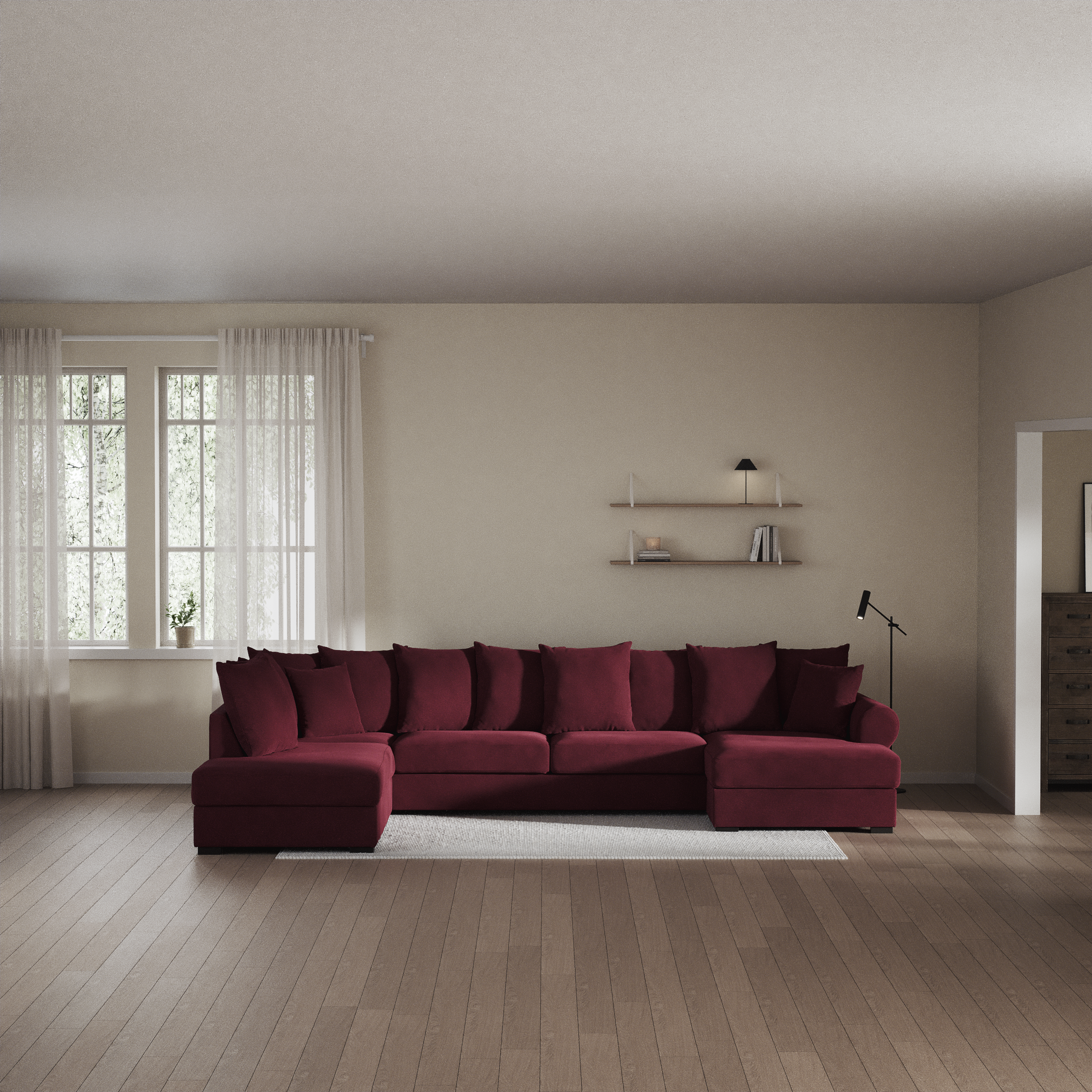 Town - 3-sits soffa med divan vänster och schäslong höger - inspiration
