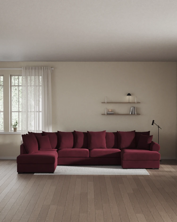 Town - 3-sits soffa med divan vänster och schäslong höger - inspiration