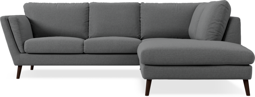 Madison Lux - 2-sits soffa med divan höger - Grå