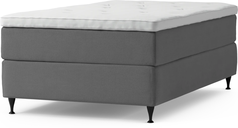 Delux Exclusive - Kontinentalsäng, enkelsäng 120 cm med bäddmadrass och sängben