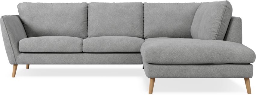 Madison Lux - 2-sits soffa med divan höger - Vit