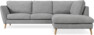 Madison Lux - 2-sits soffa med divan höger - Vit