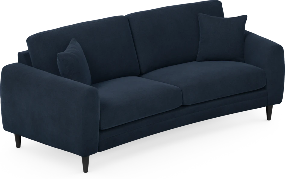 Eden - 2,5-sits soffa svängd - Blå