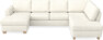 Friday - 3-sits soffa med schäslong vänster och divan höger - Vit