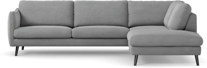 Madison Lux - 3-sits soffa med divan höger - Grå