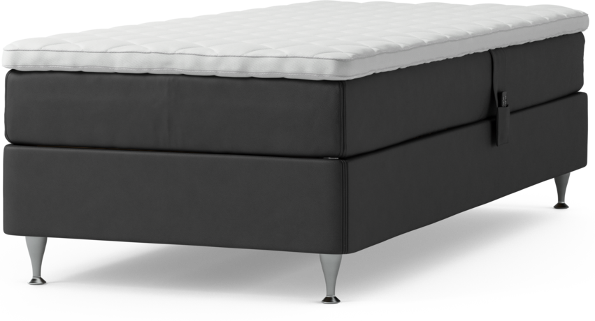 Delux Sense - Ställbar säng, enkelsäng med bäddmadrass och sängben