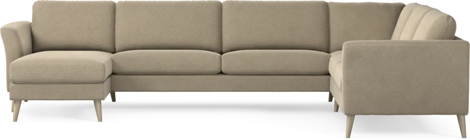 Bridge - Hörnsoffa, 3+2-sits med schäslong vänster - Beige