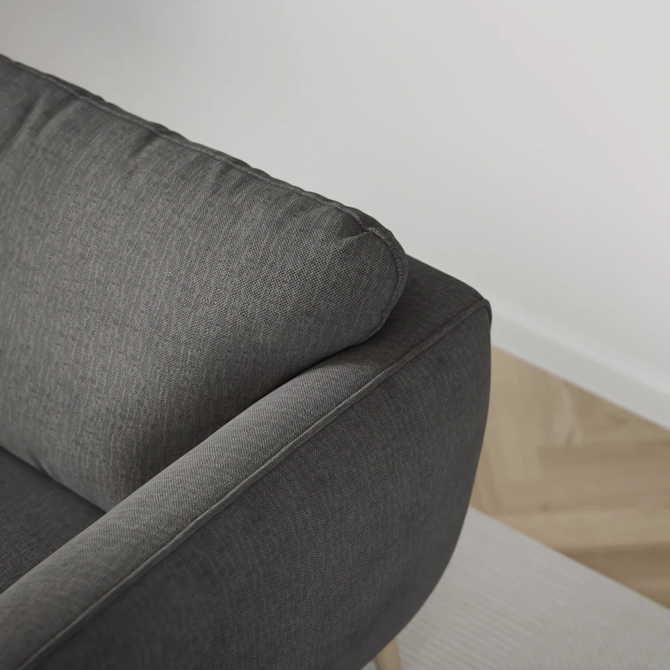Madison - 2-sits soffa med divan vänster och schäslong höger - Grå