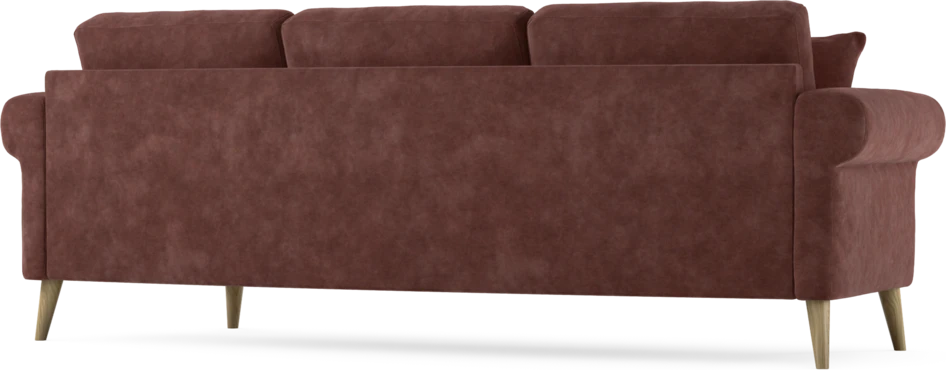 Eden - 3-sits soffa svängd - Röd