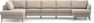 County - 4-sits soffa med divan vänster och schäslong höger - Beige