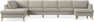 County - 4-sits soffa med divan vänster och schäslong höger - Beige