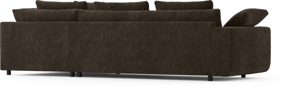 Amie - 3-sits med divan höger - Brun