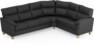 Tage - Hörnsoffa, 3+2-sits - Svart