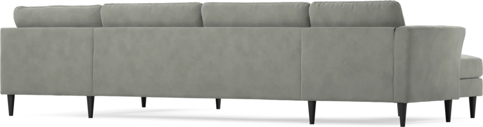 Bridge - 3-sits soffa med schäslong vänster och divan höger - Grå