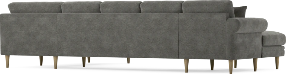 Eden - 3-sits soffa med schäslong vänster och divan höger - Grå