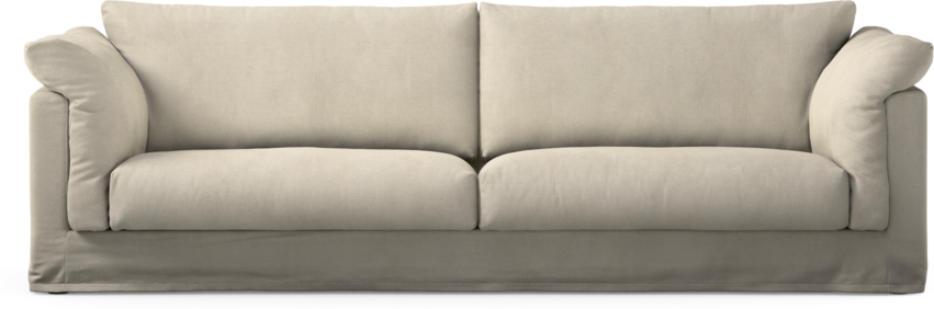 Cherrie - 4-sits soffa med kappa - Vit