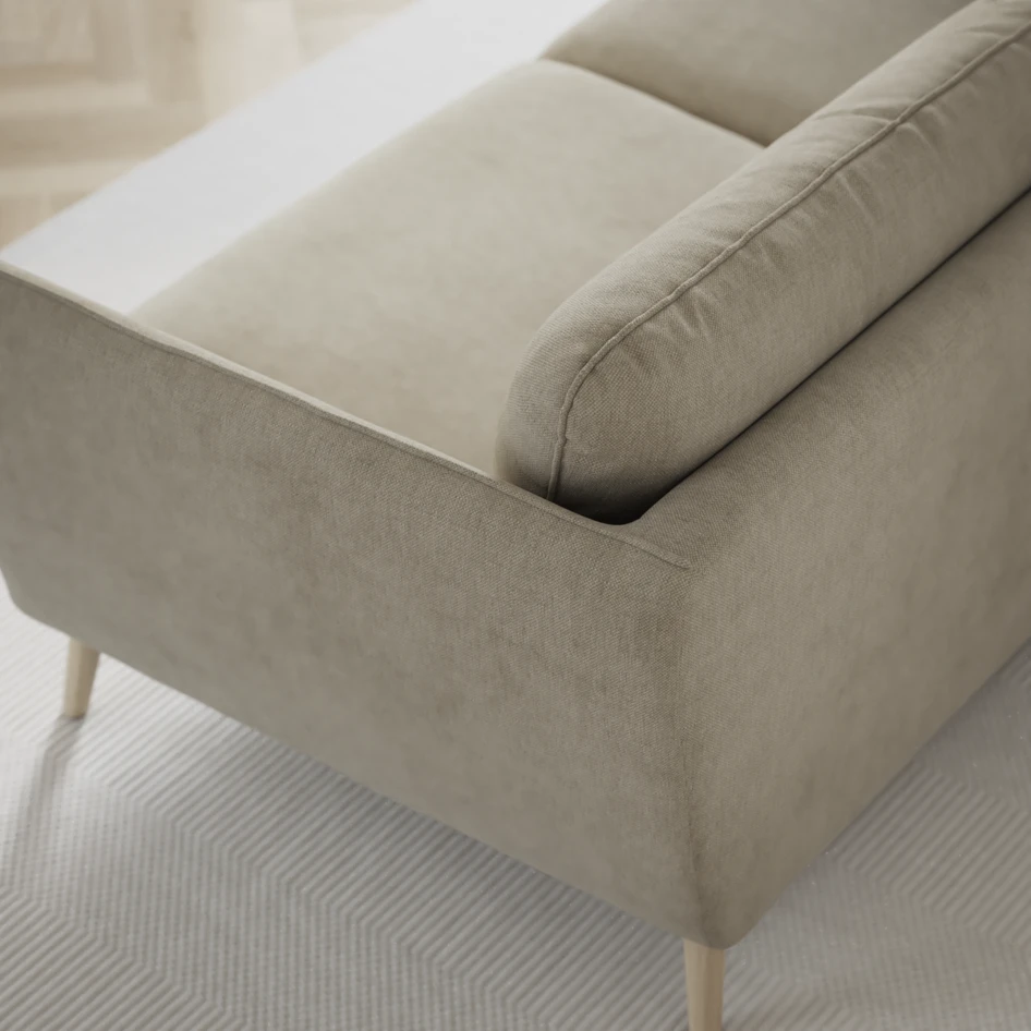 Madison Lux - 2-sits soffa med divan vänster och höger - Beige