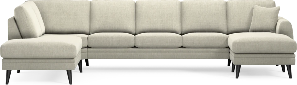 Eden - 3-sits soffa med divan vänster och schäslong höger - Beige