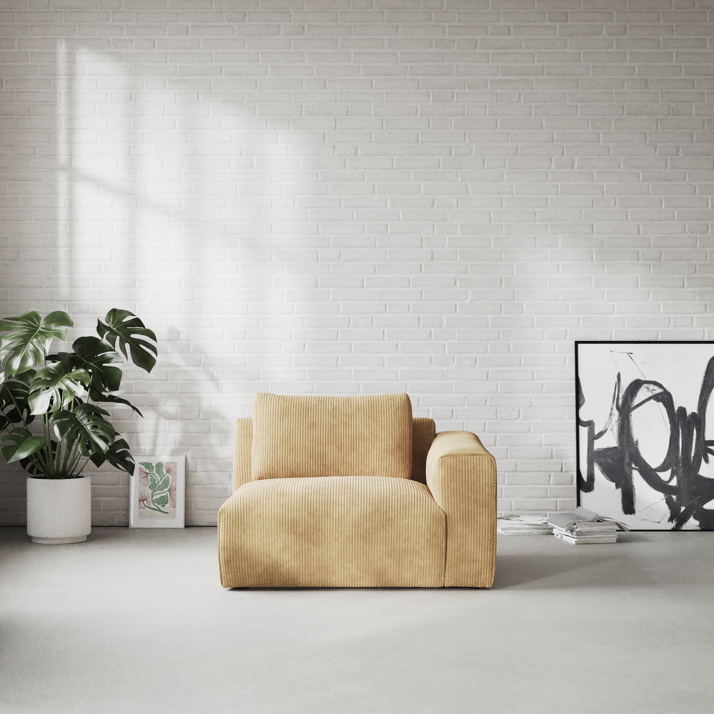 Free, 1,5-sits med armstöd höger