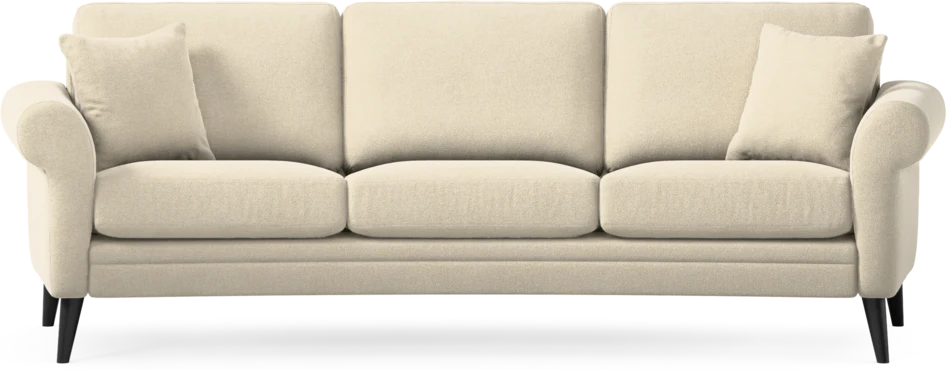 Eden - 3-sits soffa svängd - Beige