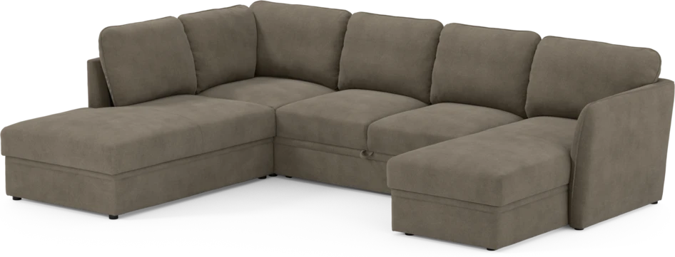 Öland - Bäddsoffa med divan vänster och schäslong höger - Beige