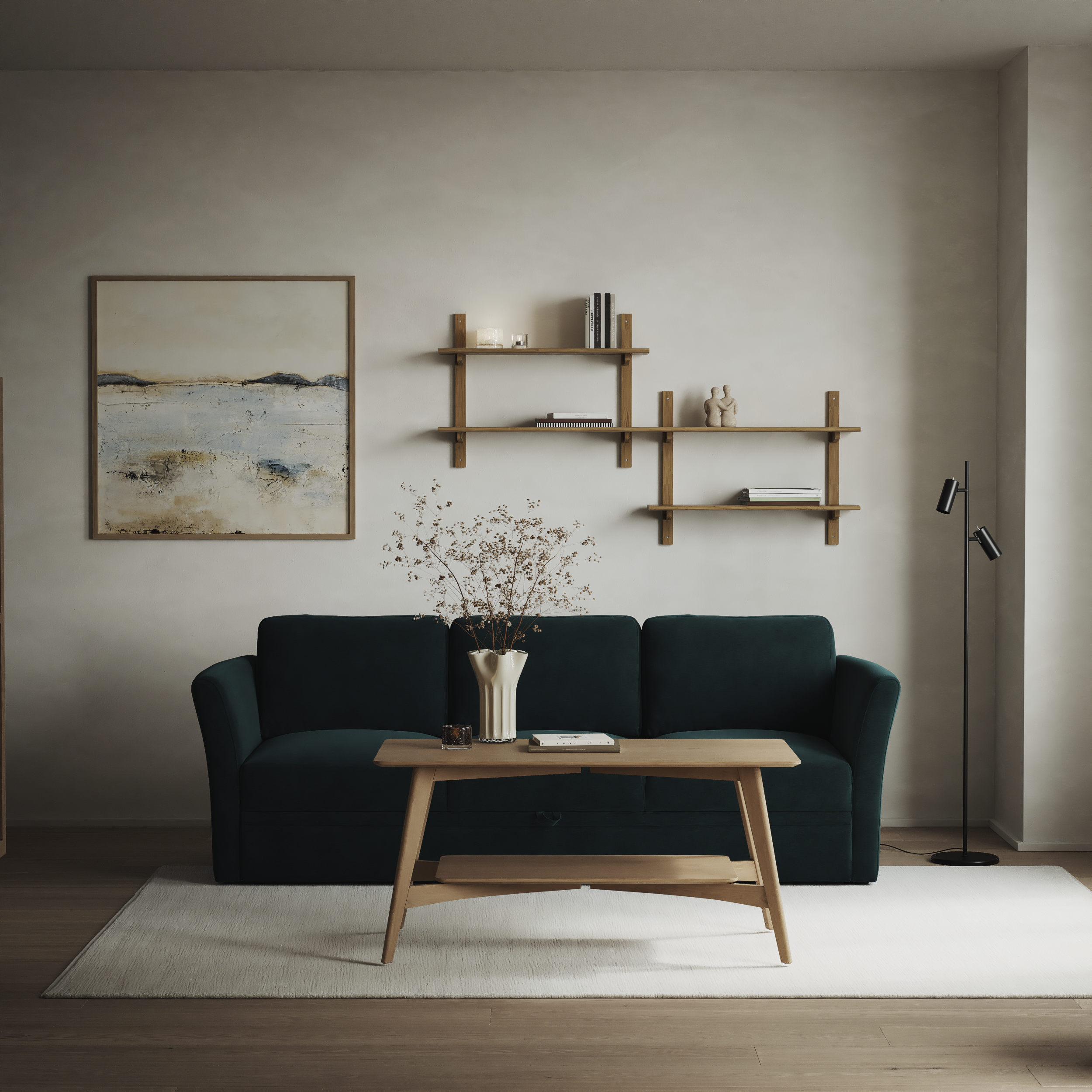 Öland - Bäddsoffa 3-sits, längsbäddad - inspiration