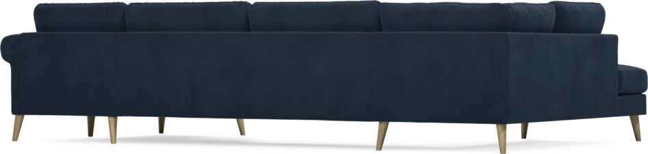 Bridge - 3-sits soffa med divan vänster och schäslong höger - Blå
