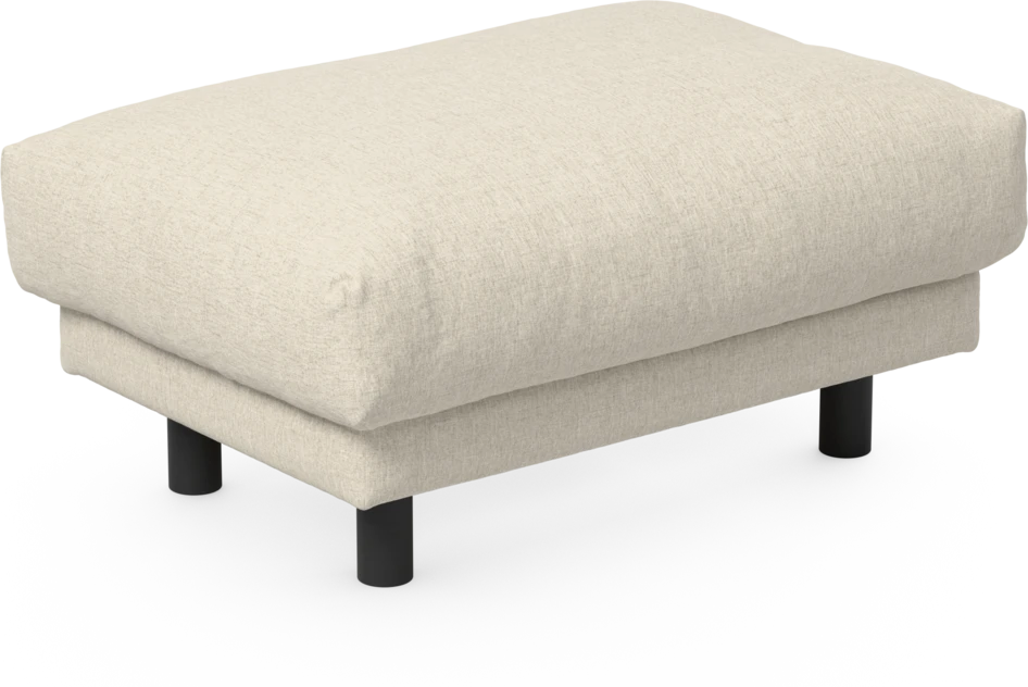 Cherrie - Fotpall 110, fast klädsel - Beige