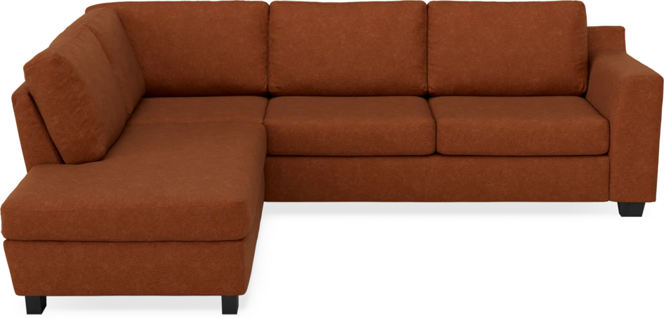Friday - 2,5-sits soffa med divan vänster - Orange