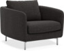 Madison Lux - Fåtölj, 70 cm - Svart