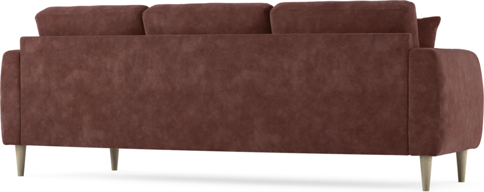 Eden - 3-sits soffa svängd - Röd