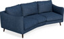 Madison - 3-sits soffa svängd, 70 cm - Blå